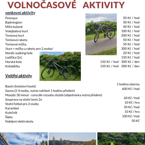 VOLNOČASOVÉ AKTIVITY